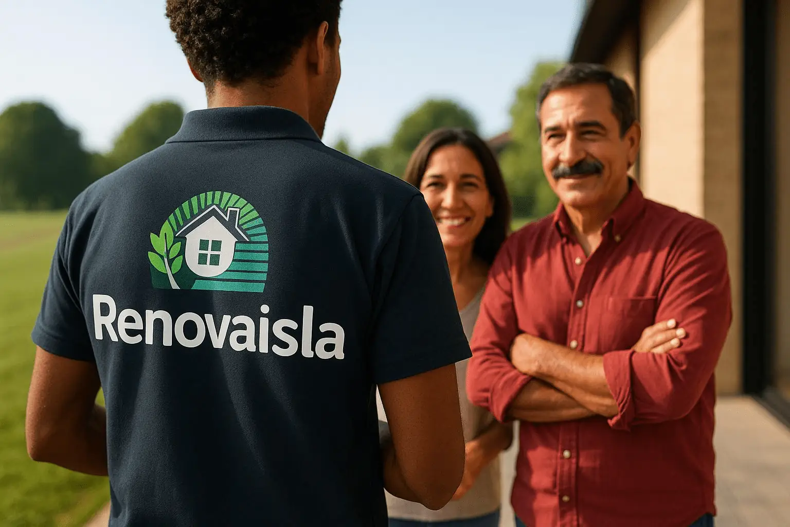 Artesano de Renovaisla con clientes satisfechos
